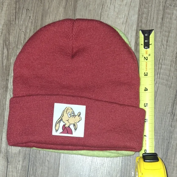 ❄️ Kids Beanie Set The Grinch And His Dog  Red and Green☃️ - Picture 4 of 5